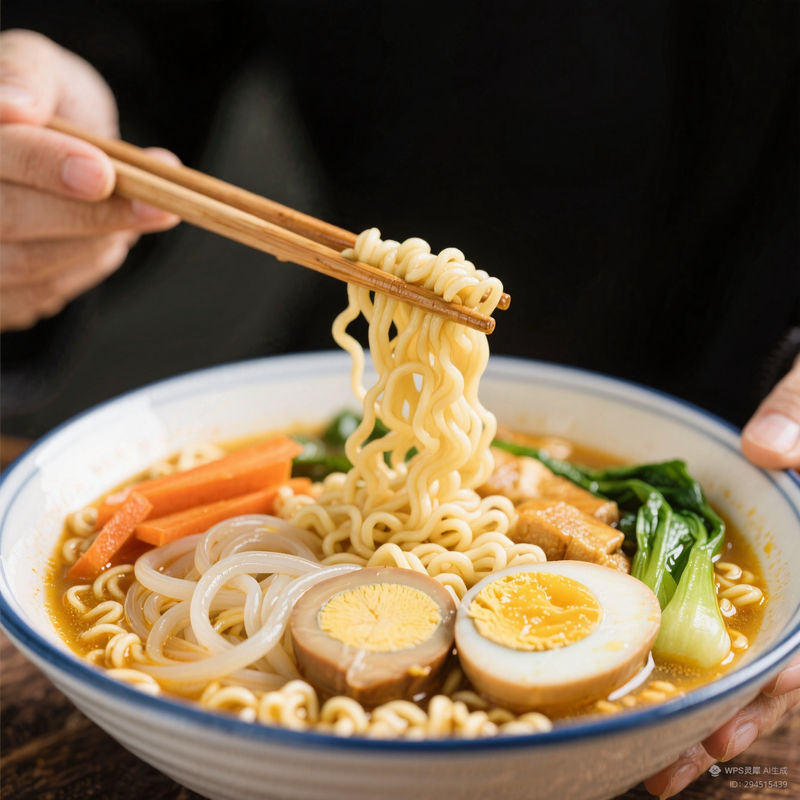 調理時間6分 インスタントカテゴリーのインスタントラーメンと春雨スープヌードル